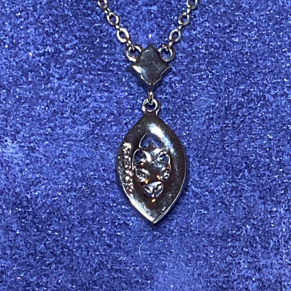 Givenchy Blue Rhinestone Necklace - Picture 3 of 6